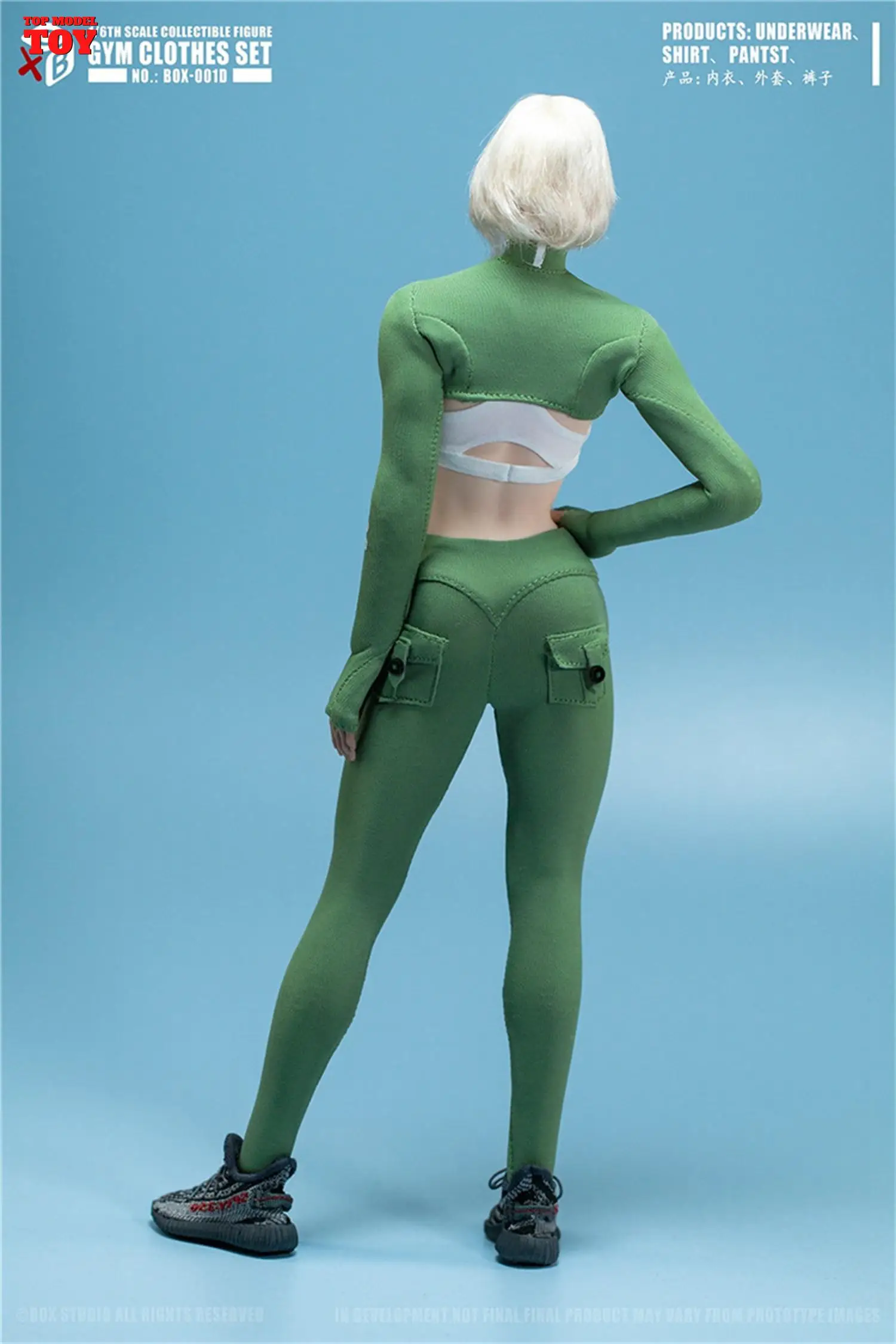 Бокс-студия 1/6 BOX-001 Спортивная одежда для йоги модель спортивной одежды подходит