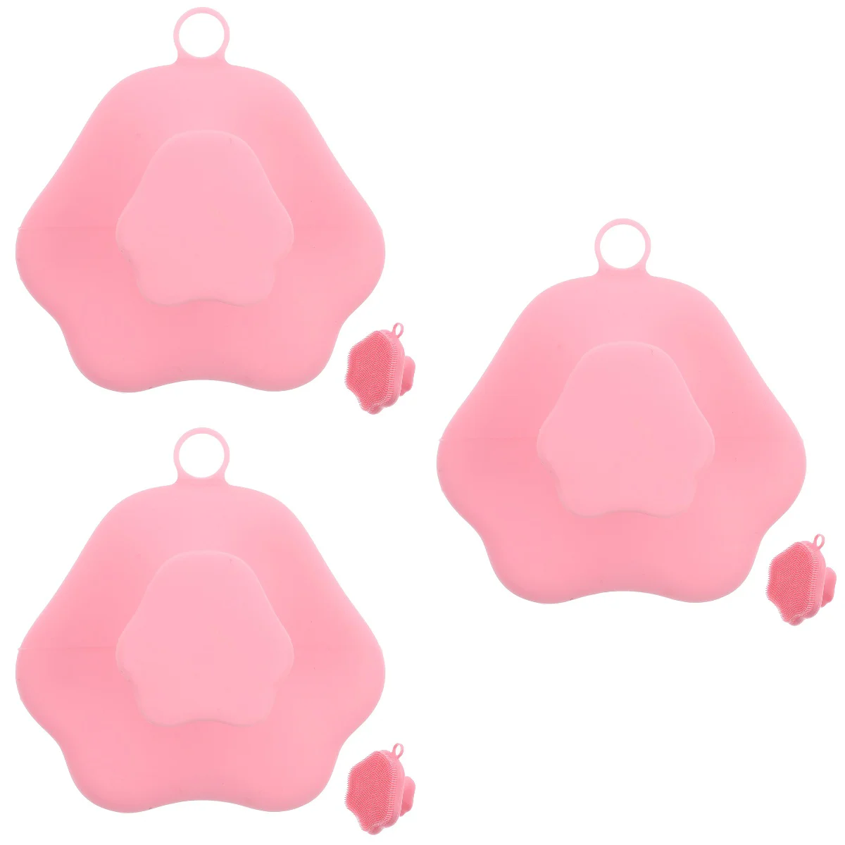 

3 Count Silicone Cleansing Brush Facial Beauty Tools Silica Gel Blackhead