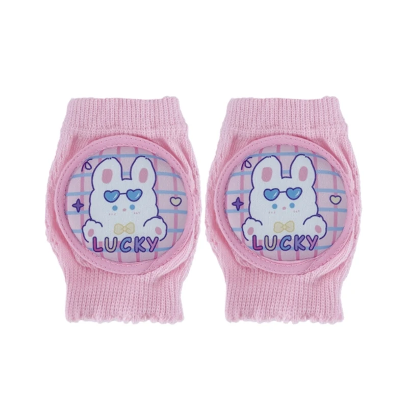 

1 Pair Knee Pads for Babies Cotton Mesh Crawling Elbow Protectors Infant Safety Knee Guard Leg Warmer for 6M to 2Y Kids