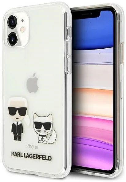 Чехол CG Mobile Karl Lagerfeld PC/TPU collection Iconik &amp Choupette Hard для iPhone 11 цвет Прозрачный - купить по