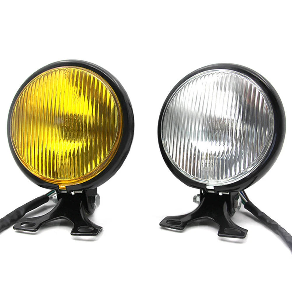 Винтажная металлическая мотоциклетная фара в стиле ретро с держателем и