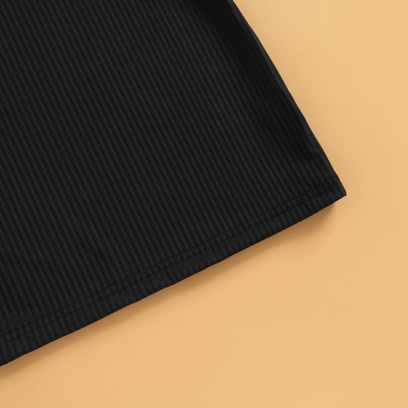 Детское платье без рукавов для маленьких девочек однотонное с косым плечом в