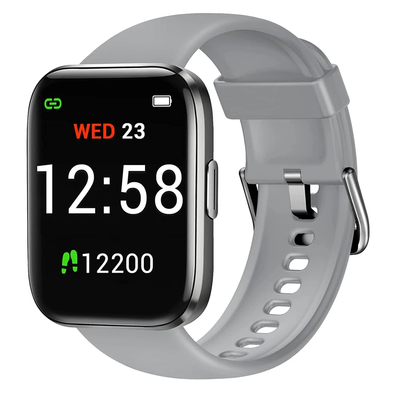 

Smart Watch, 1.4 Inch Touch Screen Smartwatch with Heart Rate Monitor, IP68 Waterproof Fitness Tracker Compatible