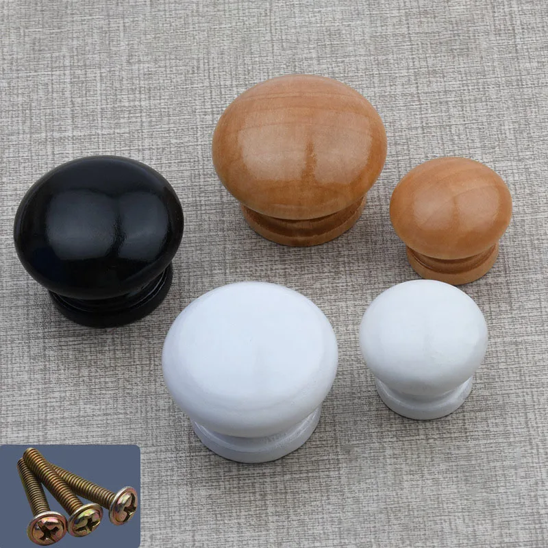 natural wooden cabinet drawer wardrobe knobs door pull kitchen handles for furniture handles hardware accessories free global shipping