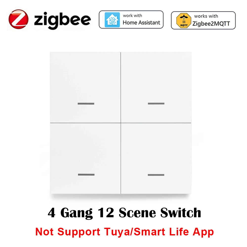 

4-х бандовый умный переключатель сцен Zigbee