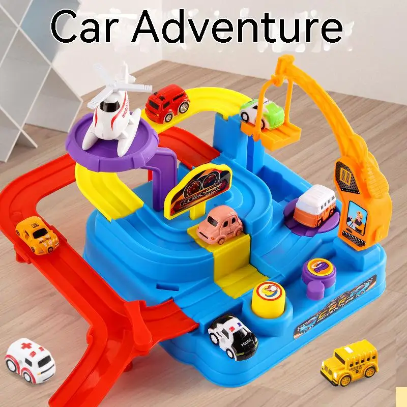 

Мини-автомобиль Приключения гудок инерционная гоночная консоль трек головоломки парковка подарок автомобиль уровень игры Просвещение детей