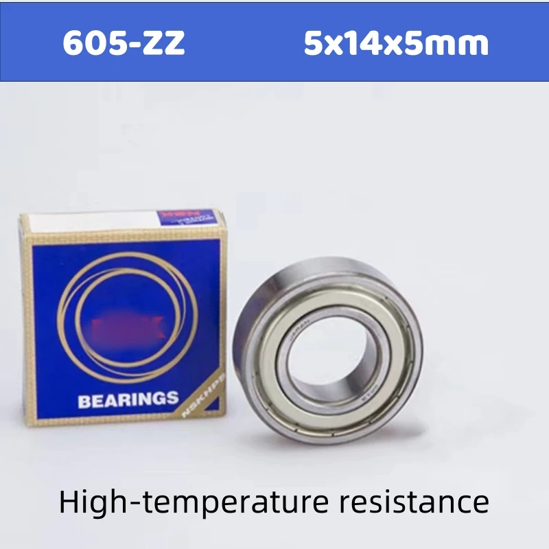 

Micro high-speed ball bearing 605zz 4pcs 5×14×5mm ABEC-3 deep groove ball motor 605-ZZ