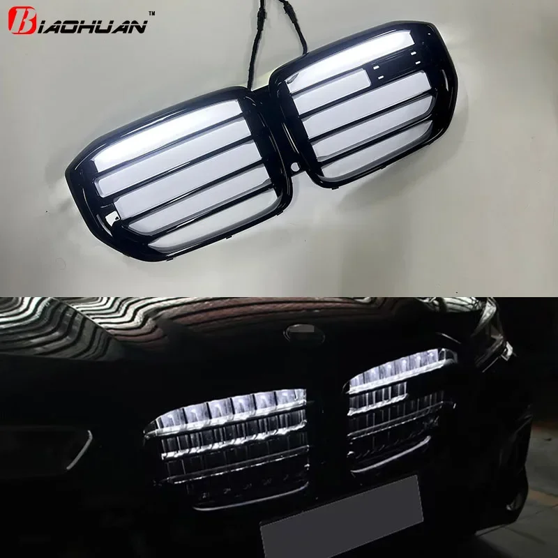 Фото BMW X6 G06 2023-2024 xDrive30i 40i M60i M50D XDrive30d Модернизированный X5M F95 X6M F96 Передний радиатор со светодиодным бампером LCI Решетка №5