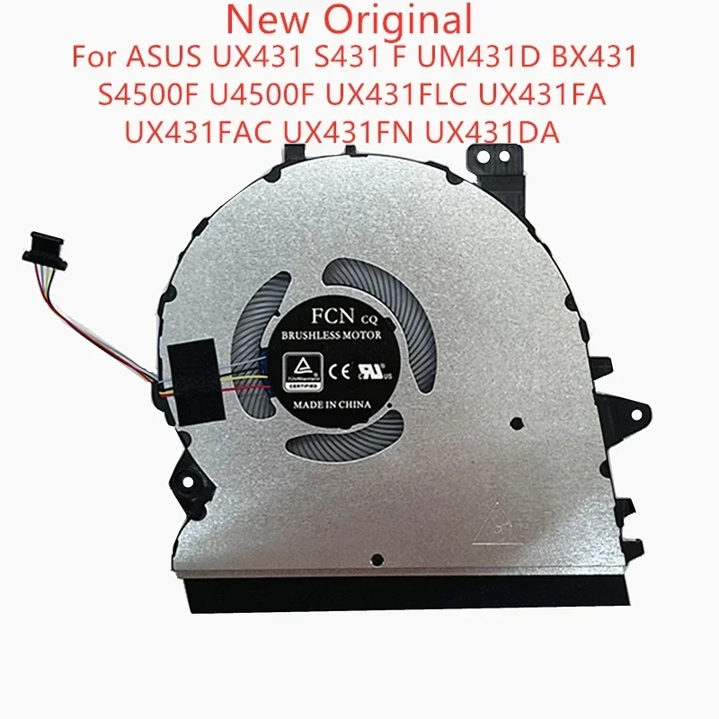 FORНовый оригинальный вентилятор охлаждения процессора ноутбука для ASUS UX431 S431 F M431D