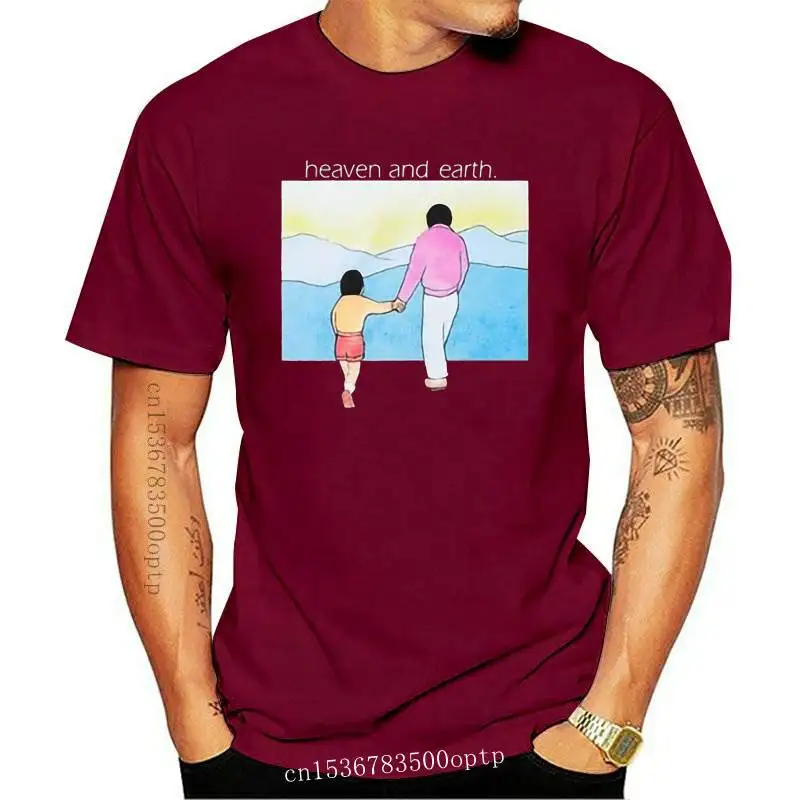 

Man Clothing New Heaven And Earth T-shirt Men Women Sureme Summer HipHop Couples Tees 100% Cotton T Shirt Men Black/White