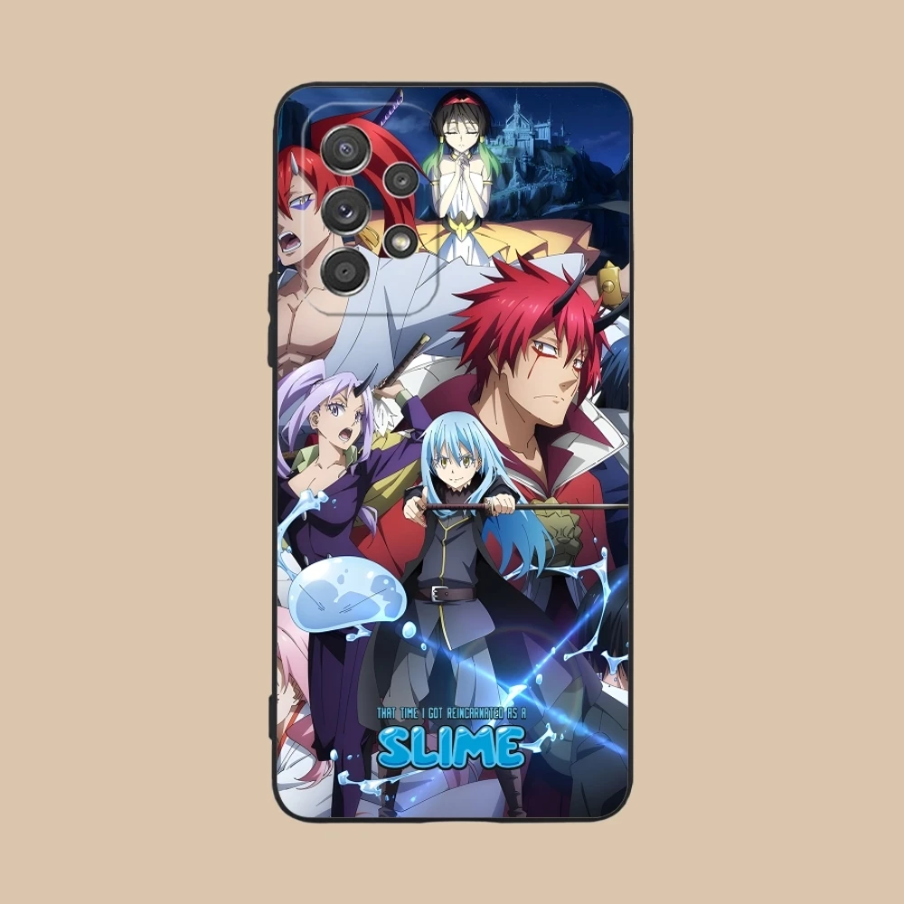 Slime Tensura Rimuru Mobile Phone Case for Samsung M55 35 15 54 34 14 33 23 13 42 32 22 F55 12 5G Black Cover Shell