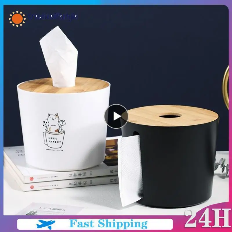 Box Mini Tissue Box Home Decoration Wooden Lid Tissue Holder Desktop