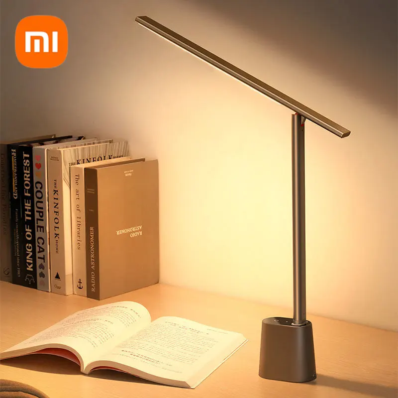 

Xiaomi Baseus LED Desk Lamp Eye Protection Study Dimmable Office LED Light Foldable Reading Table Lamp Smart Brightness Bedside