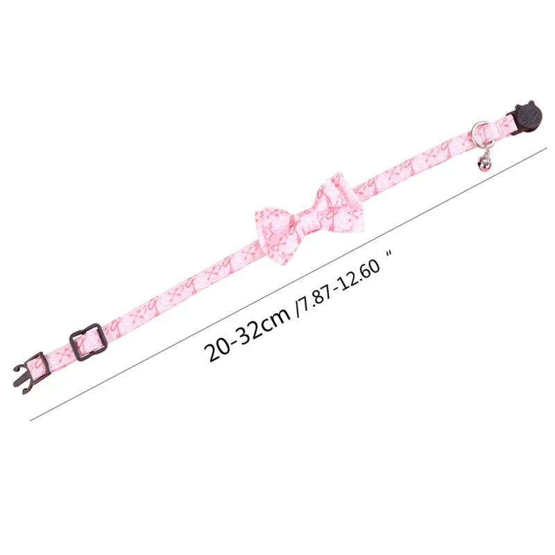 Регулируемый ожерельлье с бантом на День святого Валентина ошейник для кошек