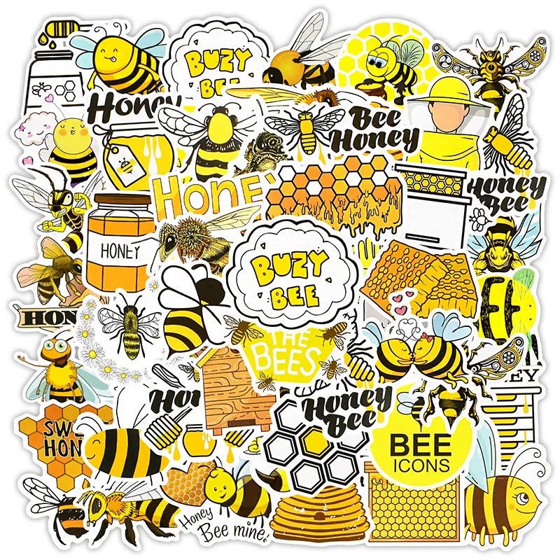 

Bumble Queen Bee Stickers Waterproof Honey Bee Vinyl Decal Laptop Water Bottle Skateboard Envelopes Crafts Decals Toys for Kids