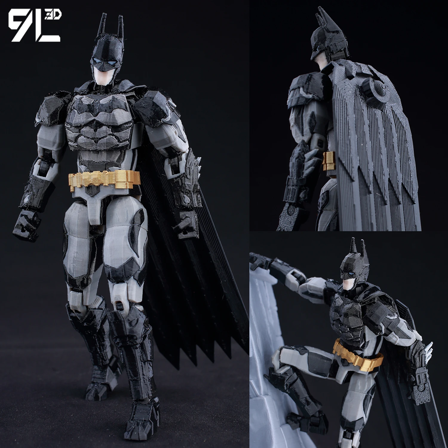 Фото 9L3D печатные персонажи аниме Бэтмена Lucky Dummy 13, фигурки героев Arkham Knight, многошарнирный подвижный манекен, игрушки-манекен №1