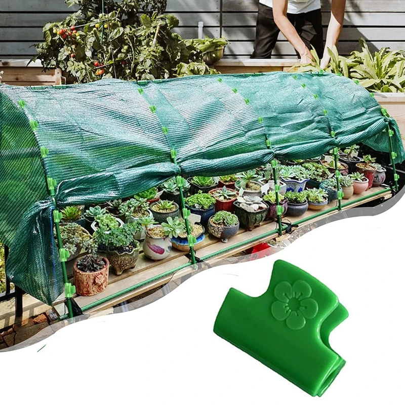 

100 шт., зажимы для теплицы, зажимы для плёнки в ряды