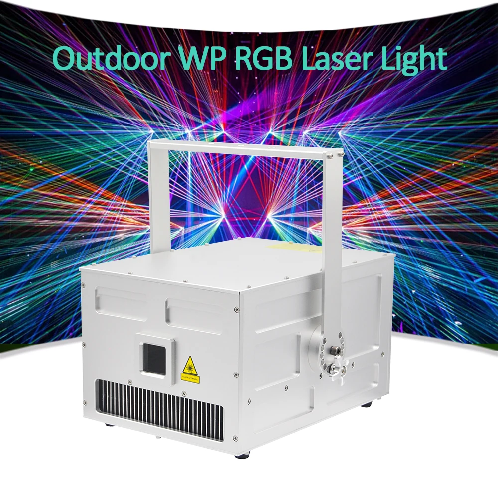 Уличный Лазерный фонарь Yuer 10 Вт 15 RGB с функцией сканирования белого света