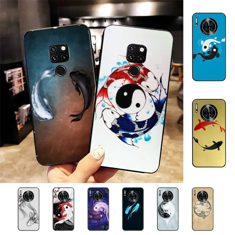 

Yin Yang Koi Fish Phone Case For Huawei Nova 3I 3E mate 20lite 20Pro 10lite Luxury funda case