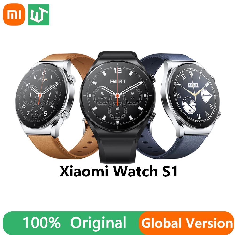 

Умные часы Xiaomi Mi Watch S1, 12 дней автономной работы, 1,43 дюйма, AMOLED дисплей, водостойкие до 5 АТМ, наручные часы с Bluetooth