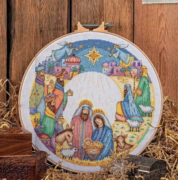 Иглы сделай сам набор для вышивки крестом на канун Рождества 40-40 28 карат 14 32