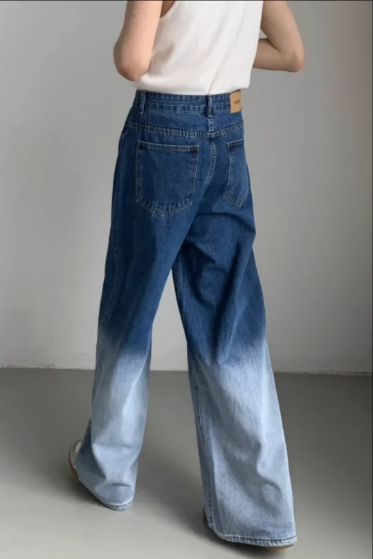 Весна-Осень 2023 корейский дизайн чувственные тонкие стираемые цветные джинсы