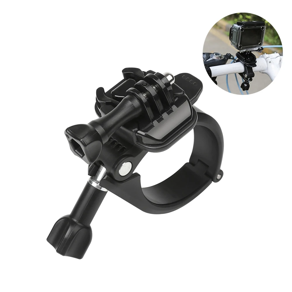 

360 Rotary Clamp Handlebar Pole Tube Mount for GoPro Hero 10 9 8 Black Xiaomi Yi 4K Eken Sjcam M20 Insta360 One x2 Camera