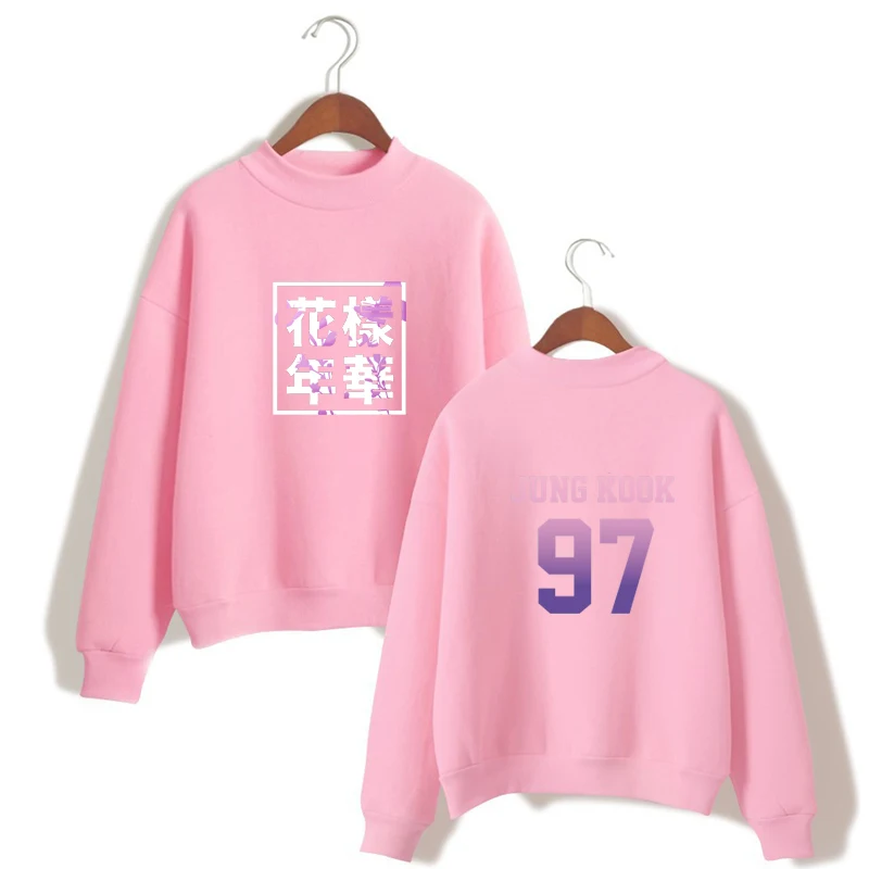 

Женский свитшот с капюшоном Bangtan boy jung kook97 Harajuku розовый милый Повседневный Топ с надписью Young Forever и круглым вырезом