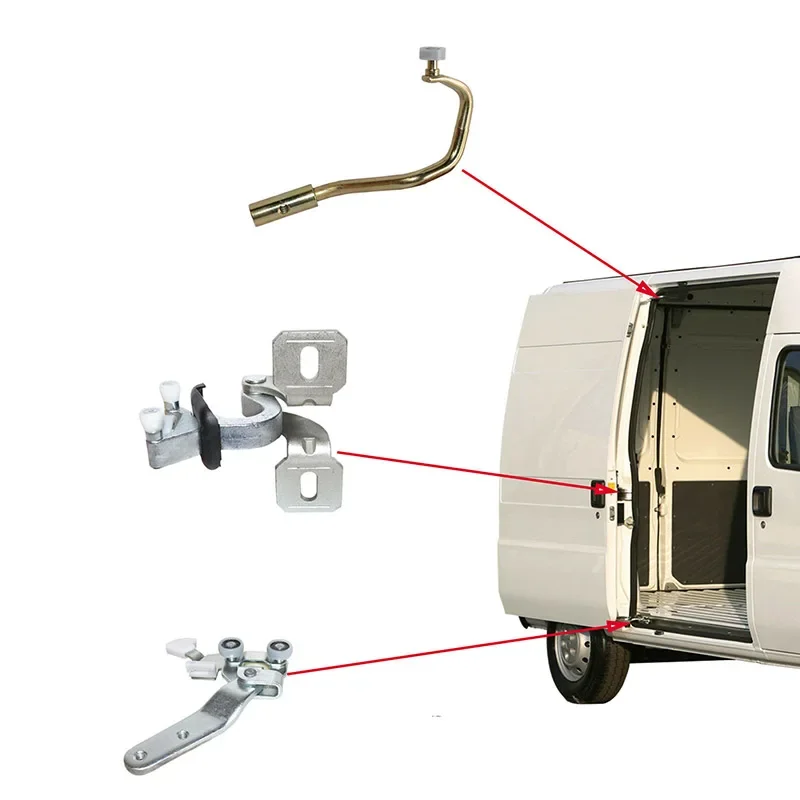 

Роликовые направляющие для раздвижных дверей, для Peugeot Boxer 244, верхние, центральные, нижние, полностью легальные, 1334552080, 1336735080, 1352331080, 13367373080