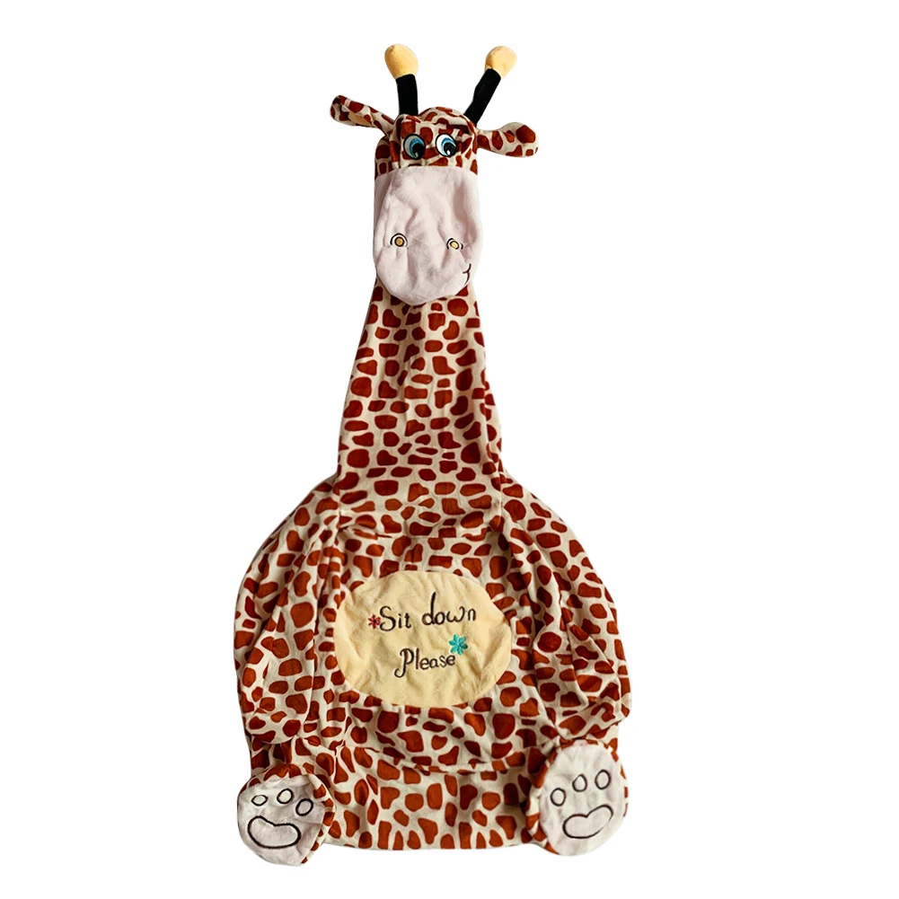 

Чехол на детское сиденье, классический прочный дизайн, с мультяшным жирафом, обучение сидению, чехол для стула
