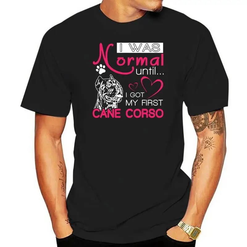 

Men's Cane Corso t shirt create cotton O-Neck Vintage Sunlight Authentic Spring Pictures shirt