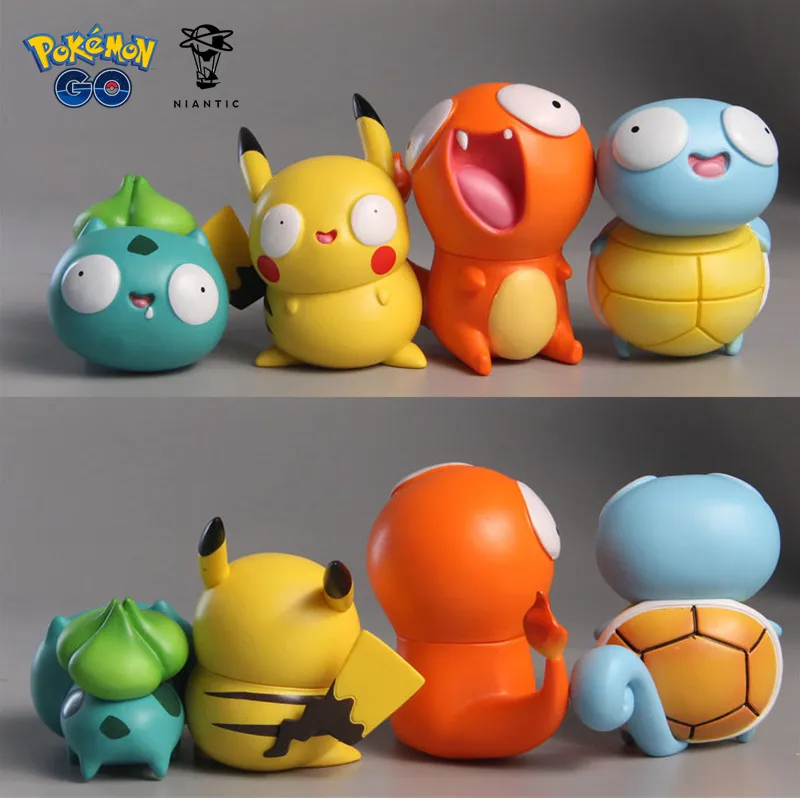 

Pokémon Pikachu Charmander Squirtle Cute Hand-made Model Decoration Collection Children's Birthday Gift Animation Peripheral