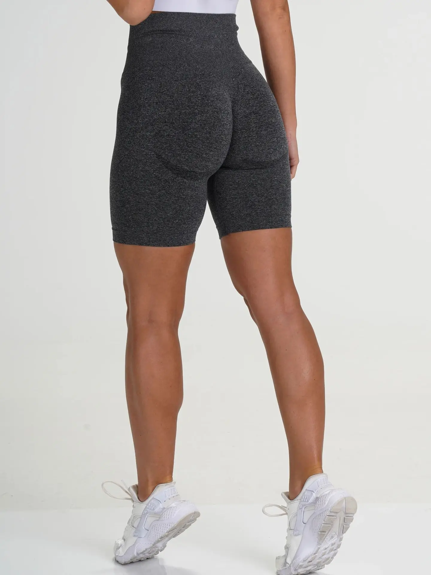 

High Waist Sport Shorts Women Gym Fitness Pants Seamless Leggings Running Workout Short Pants Solid color three Point Shorts