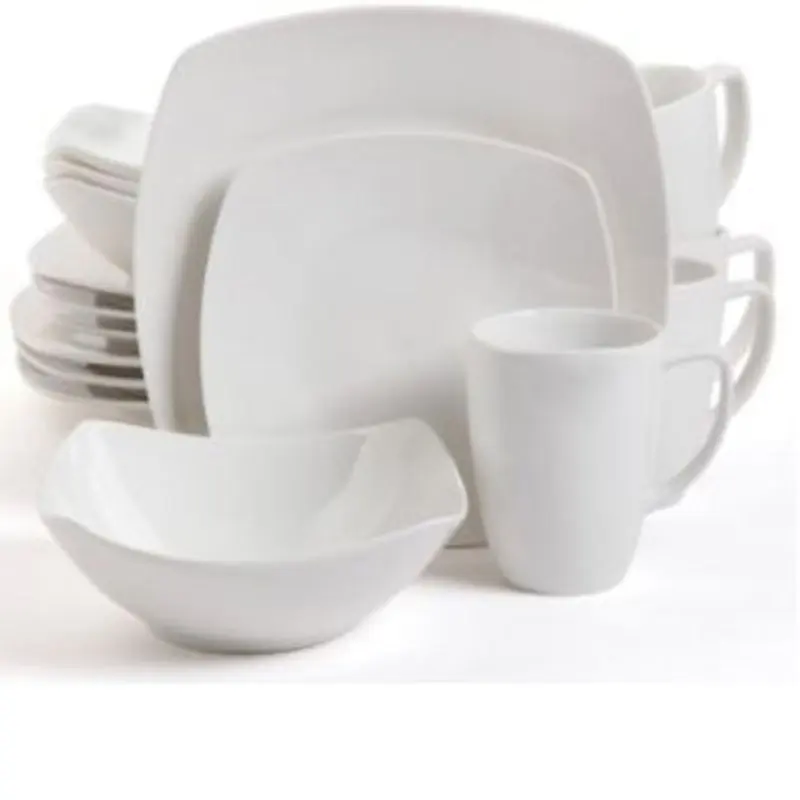 

, Delightful and Unbeatable. Delightful 16 Piece Dinnerware Set in White, Unbeatable Buffet Ware.