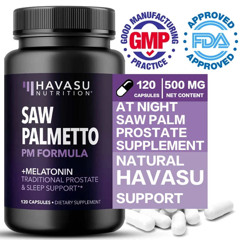 

Saw Palmetto Supplement for Prostate Health (DHT) Blocks and Prevents Hair Loss Promotes Nutrient Health