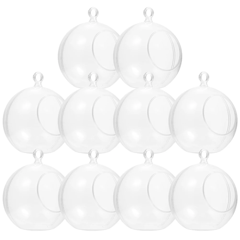 10 шт. подвесной держатель для террариума чайная свеча заполняемые украшения шар