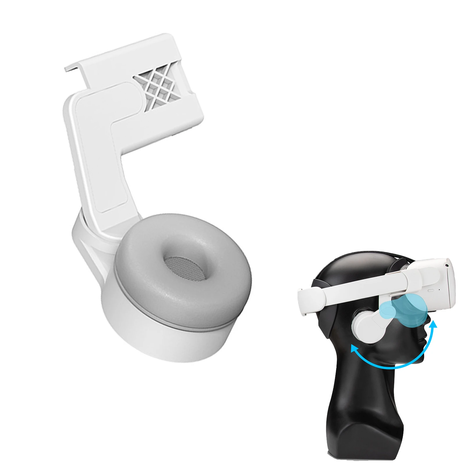 

Аксессуары виртуальной реальности для Oculus Quest 2, наушники виртуальной реальности, регулируемые на 180 градусов наушники с шумоподавлением, ул...