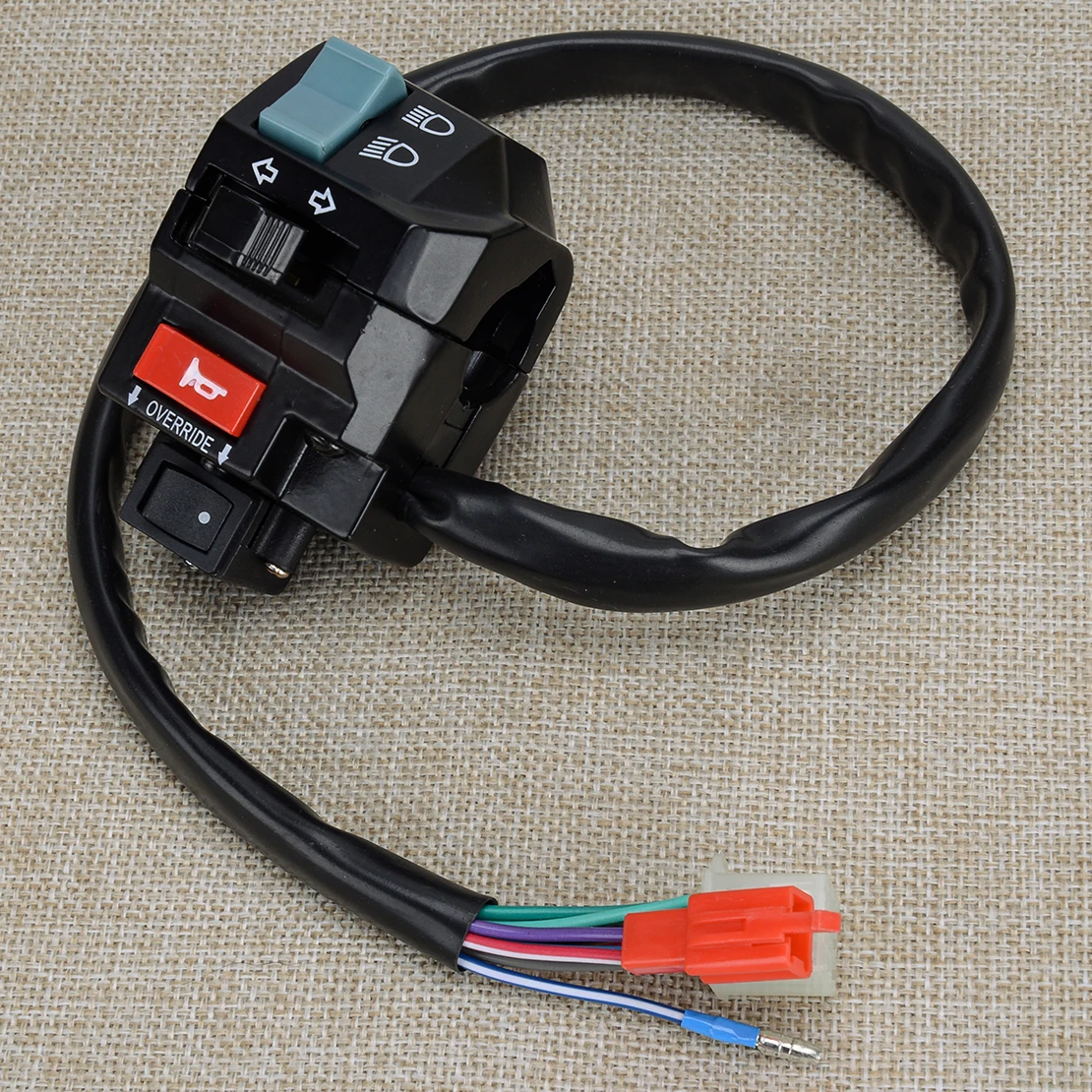 30114 мотоциклетный черный левый руль функциональный переключатель в сборе