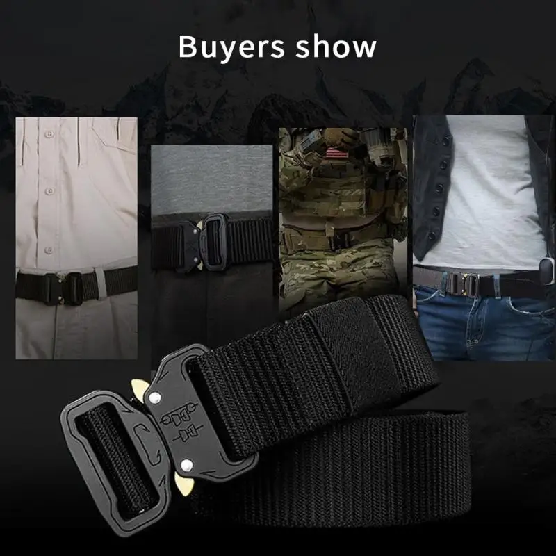 

Multi-functional Military Tactical Outdoor Training Belt Outside Belt Tactical Nylon Belt Outdoor Training Belt Sport Belt 2019