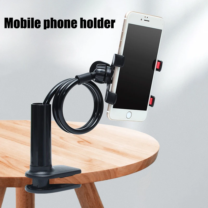 

Mobile Phone Stand 80cm Flexible Adjustable Arm Clip-on Support Stand 360 Lazy Phone Bracket Desktop Phone Tablet Holder