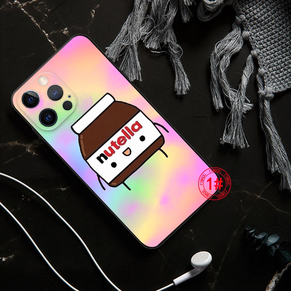 Мягкий чехол Kawaii nutella для Redmi Note 11 11S 10 10T Pro Max 10S 9T 9 9S 8 8T 7 Xiaomi Mi 11I 12 12X