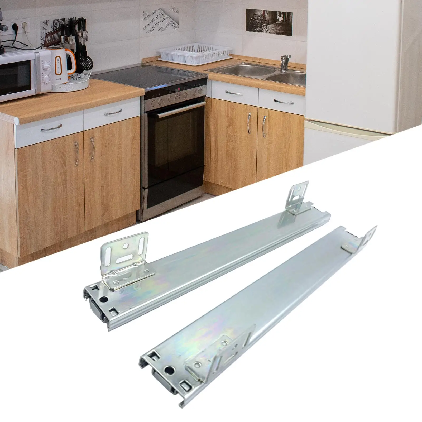 2 шт. 14 дюймов направляющие для ящиков емкость 100 фунтов мебели выдвижная полка