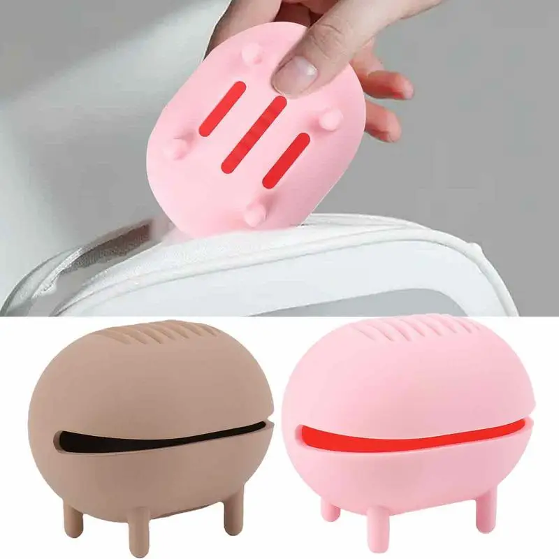 Makeup Supplies Sponge Holder 2PCs Silicone Drying Container