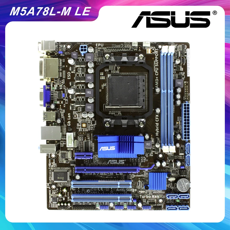 

ASUS M5A78L-M LE материнская плата AM3 материнская плата DDR3 32 Гб 1333 МГц Поддержка FXPhenom II/Athlon II процессор ATX AMD 760G PCI-E X16
