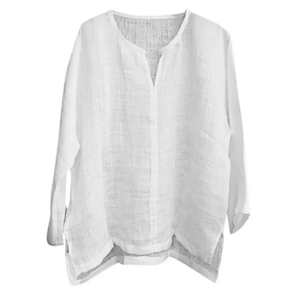 

Breathable Thin Vintage Shirt Men Casual Long Sleeve Tops Loose PolyesterMens Shirts Plus Size Summer Beach Shirts