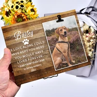dog memorial picture frames free custom wooden photo frame loss of puppy sympathy gifts pet cat souvenir color printing decor