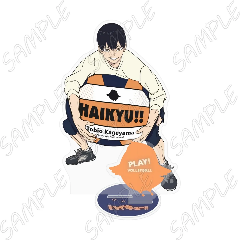 Фото Акриловая фигурка-подставка Haikyuu: Хината, Тобио, Котаро, Карасуно, 15 см, настольное украшение, модель для демонстрации, брелок №3