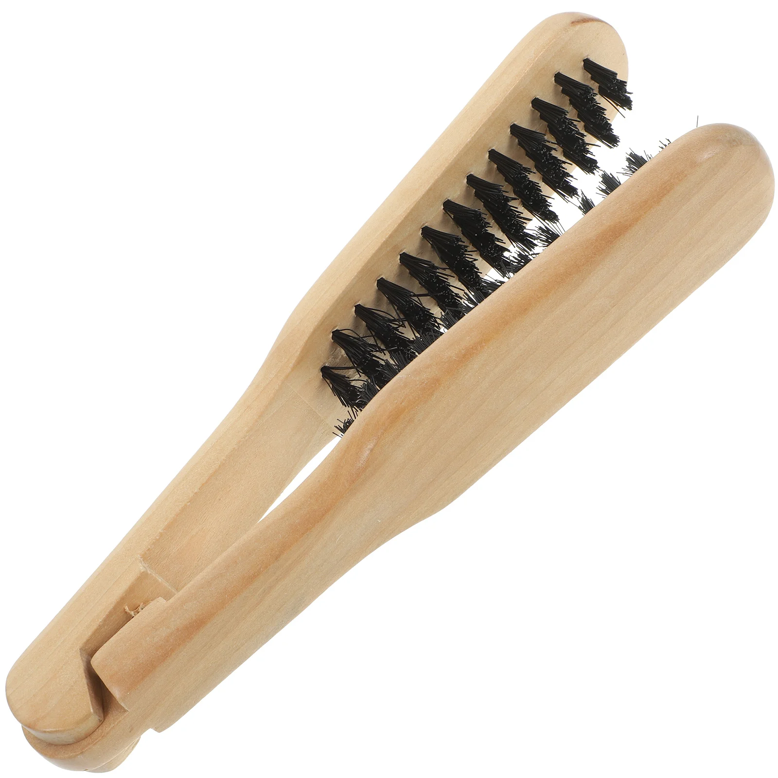 

1pc Wooden Hair Straightening Brush Straightening Comb for Women (Brown)