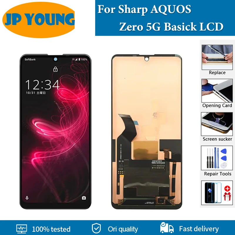 OLED-дисплей 6 4 дюйма для Sharp AQUOS Zero 5G базовый ЖК-дисплей детали замены