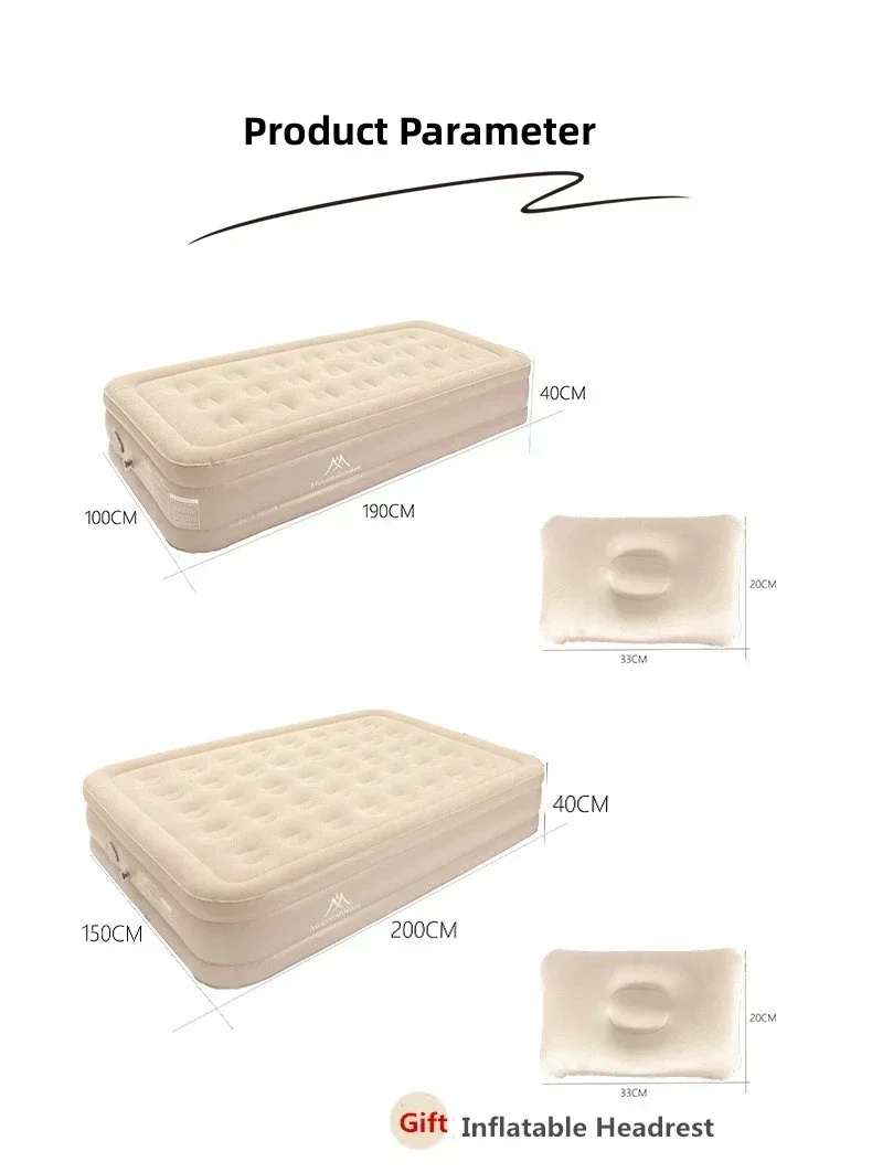 MOUNTAINHIKER надувной коврик для улицы надувная кровать автоматическая приподнятая